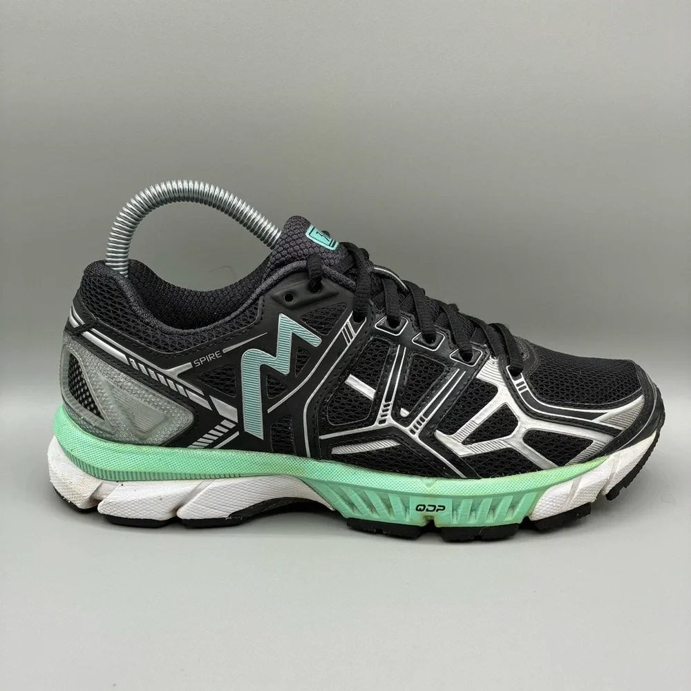 361 Degrees Spire Running Shoes Women’s 7.5 Black Silver Aruba 20161011-1041